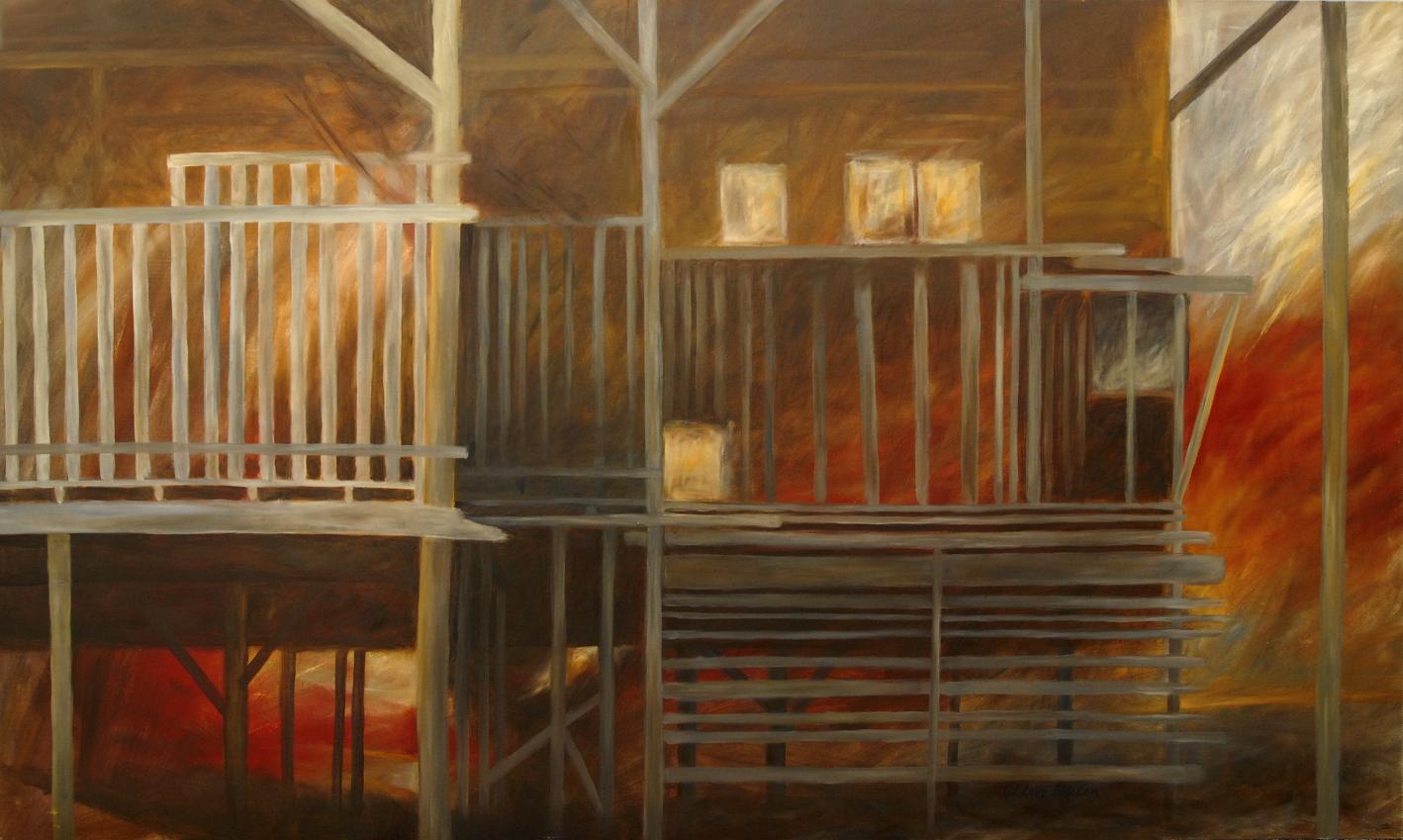 Çiler Belen – Çardaklar, 2006, tuval üzerine yağlıboya