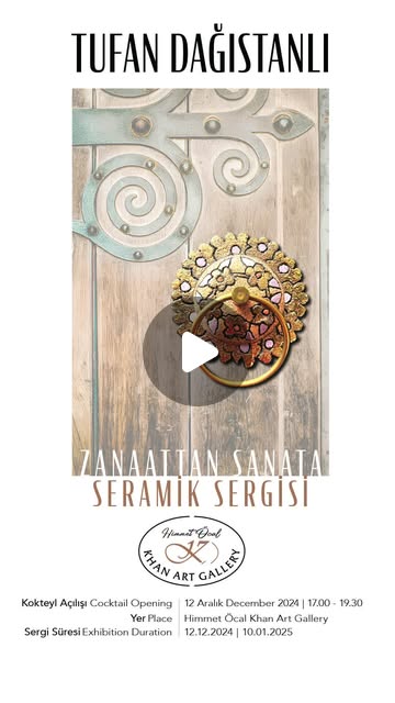 Tufan DAĞISTANLI Zanaattan Sanata Sergisi Açılış Kokteyli