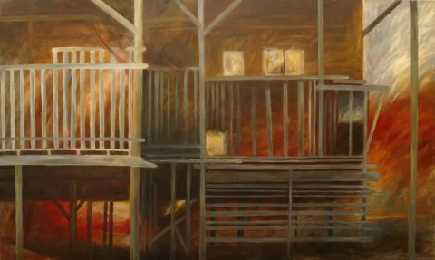 Çiler Belen – Çardaklar, 2006, tuval üzerine yağlıboya