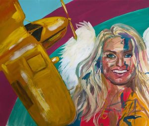 Olga Adam - Yellow Airplane Part 1 110 x 130 cm