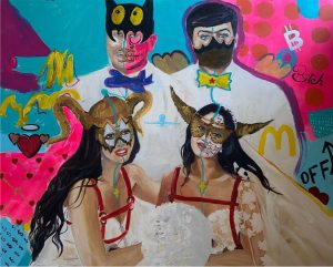 Olga Adam - New Strange World  85 x 100 cm