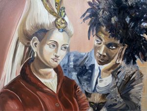 Olga Adam - Roksolana and Basquiat  60 x 80 cm